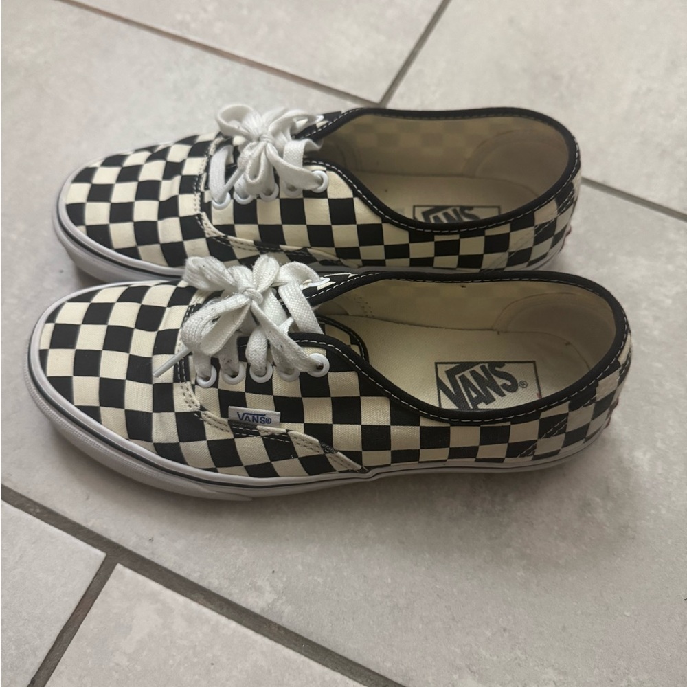 Vans Checkered Black and White Shoes